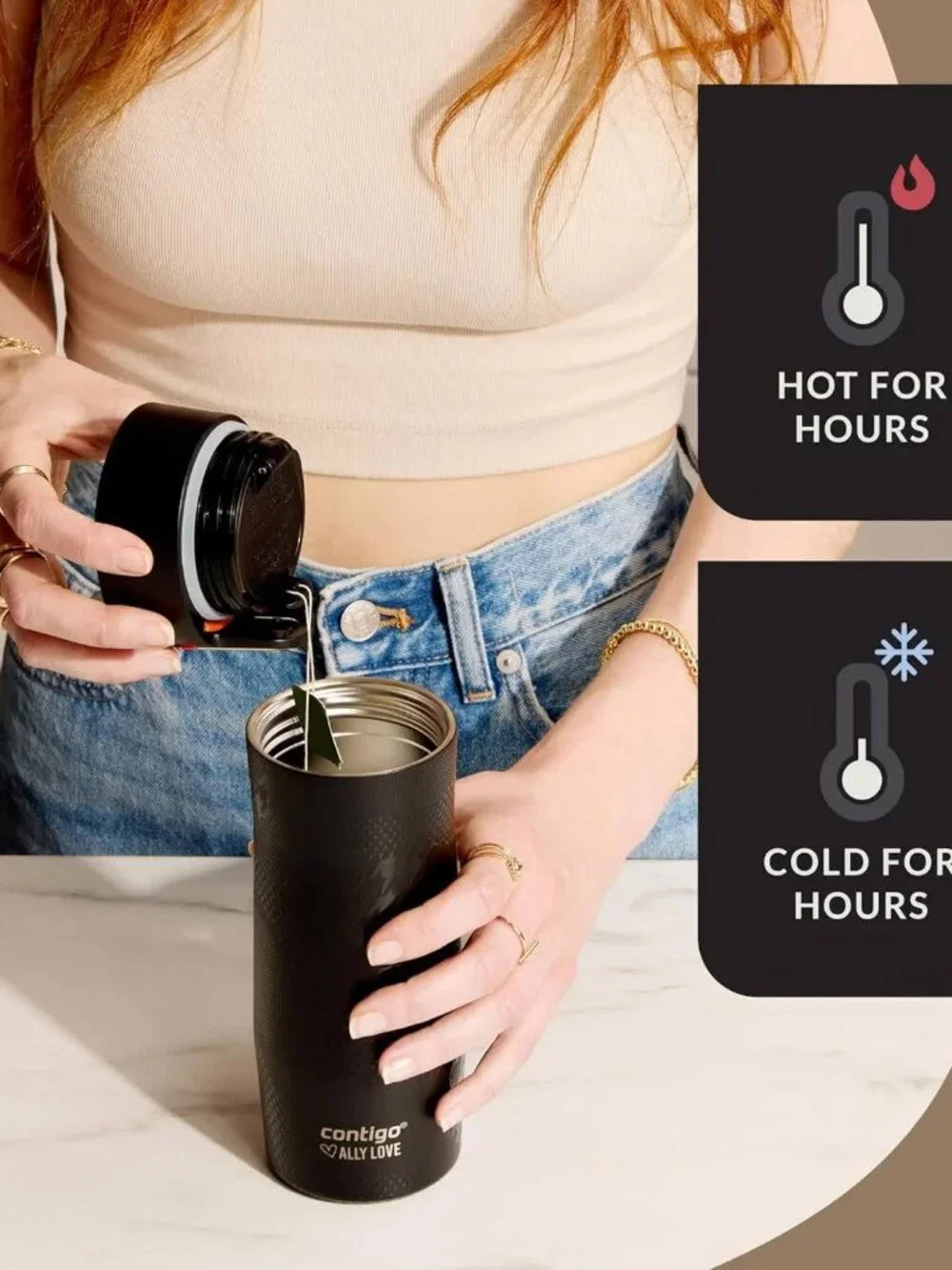 Contigo x Ally Love Stainless Steel Vacuum-Insulated Travel Mug West Loop 3.0